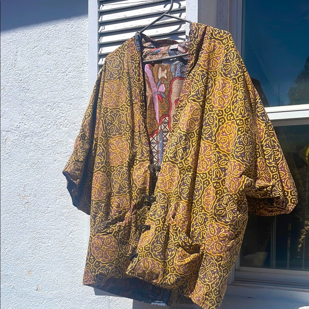 Reversible kimono style 100% cotton by Andree